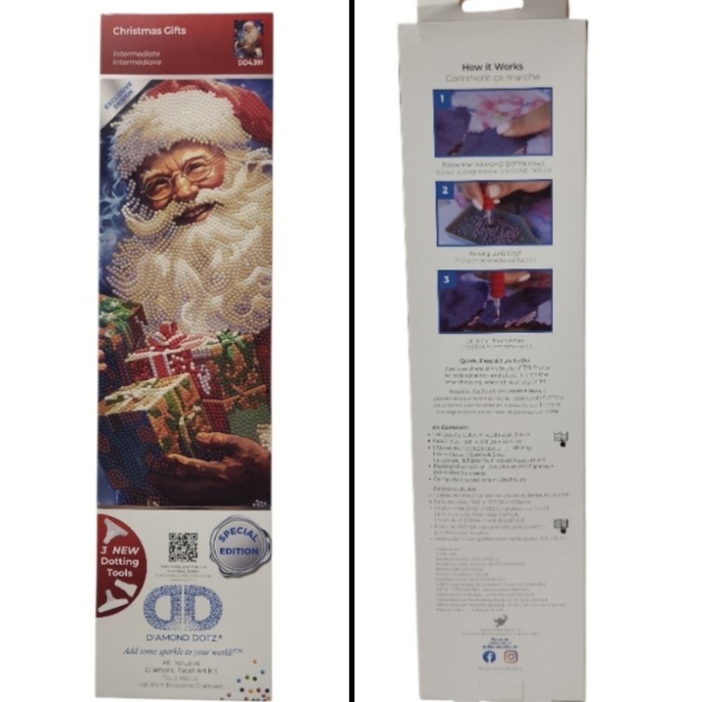 Diamond Dotz Santa & Christmas Gifts Special Edition Diamond Painting Kit